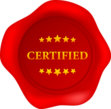 Certified Red Wax Seal candle stamp. Blank waxy emboss. png