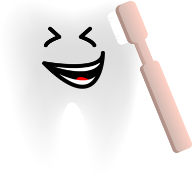 Cartoon teeth cleaning and personal care. Tooth before and after whitening. illustration. png