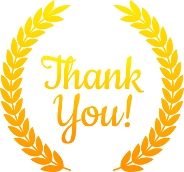 Thank You Gold Award. Gratitude symbol. illustration. png
