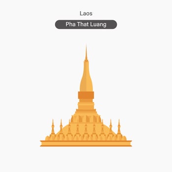 Laos, Pha That Luang vector