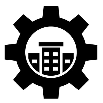 Facility Supervision Icon vector