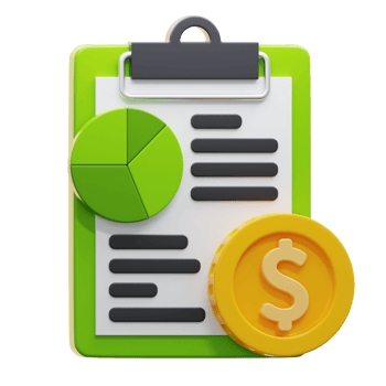 3d finance illustration financial analysis png