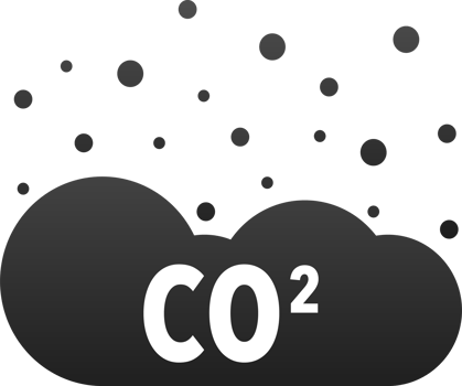 Co2 emissions icon. Carbon dioxide. Car CO2 cloud. png
