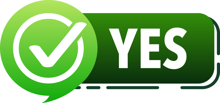 Yes and No button. Approved and Rejected. Yes no in speech bubble. Check marks. png