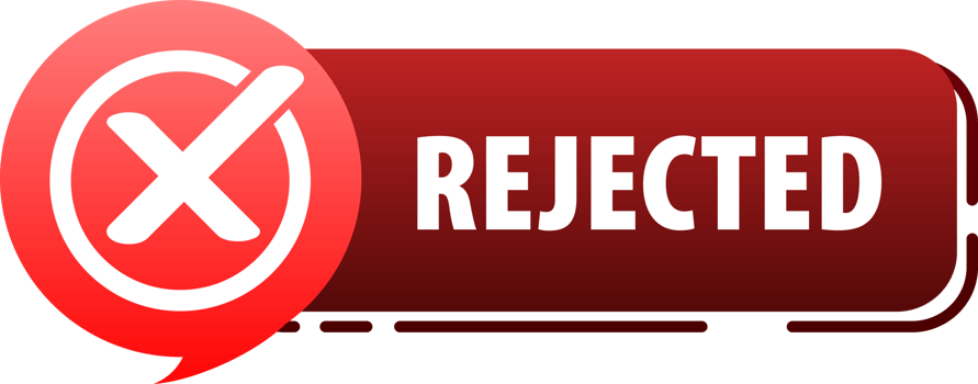 Approved rejected label, sign. Check mark, approval sign. png