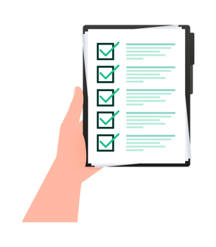 Checklist clipboard, check list and check marks. To-do list, survey. Online exam. png