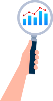 Real estate search. Search house icon. Magnifying glass png