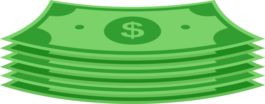 Huge packs of paper money. Dollar bills. Twisted paper bills and stack of currency banknotes png