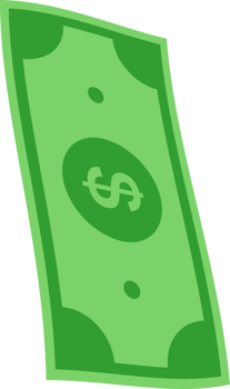 Huge packs of paper money. Dollar bills. Twisted paper bills and stack of currency banknotes png
