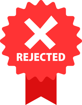Approved and rejected label. Right and wrong button. Check mark and cross. png
