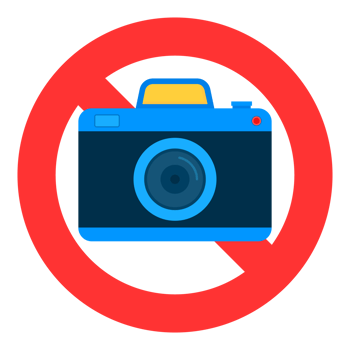 No photo sign. No photographing. Digital photo camera png