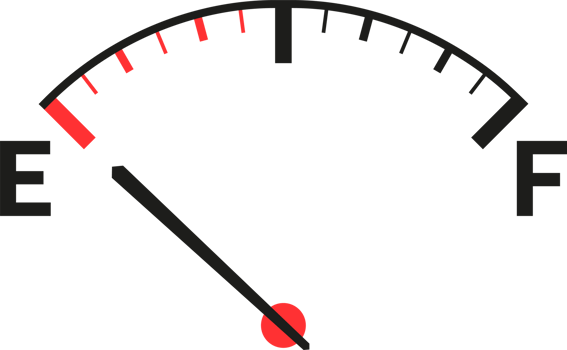 Car fuel tank indicator with gas. Gauge of fuel. Dial of measurement, level, control power. png