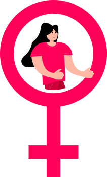 Gender icon. Male and female. Man and woman. png