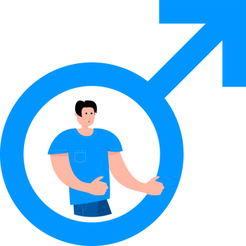 Gender icon. Male and female. Man and woman. png