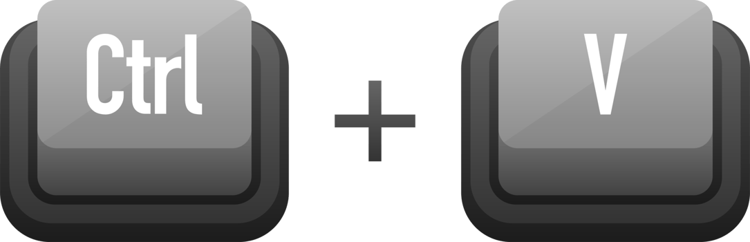 Ctrl C and Ctrl V Keyboard keys. Shortcut keys png