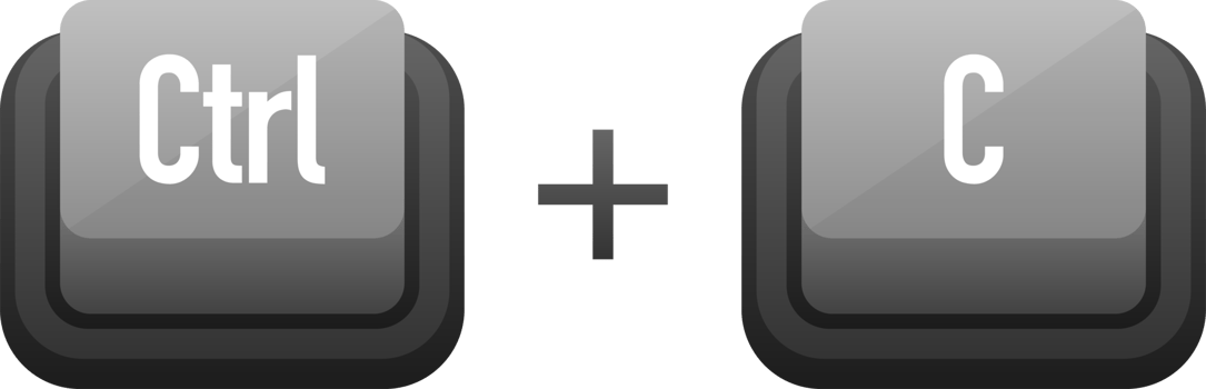Ctrl C and Ctrl V Keyboard keys. Shortcut keys png