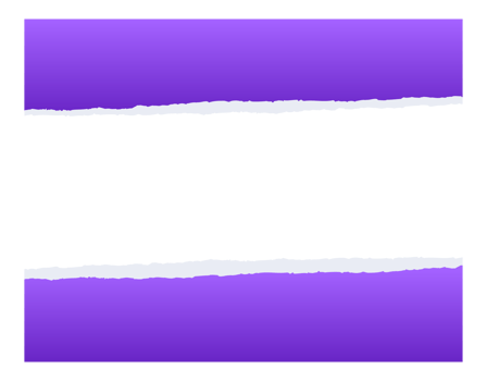 Torn a half sheet. Ripped squared horizontal paper strips png