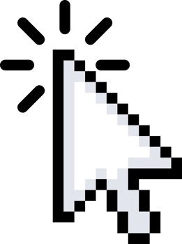 Computer mouse click cursor. Click arrow. Pointer cursor png