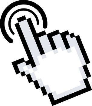 Computer mouse click cursor. Click arrow. Pointer cursor png