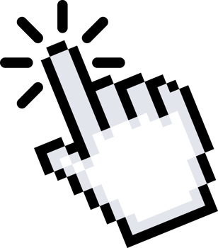 Computer mouse click cursor. Click arrow. Pointer cursor png