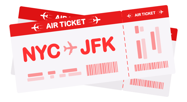 Airline ticket. Travel Boarding pass ticket template png