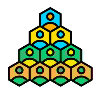 Operational Structure Icon vector