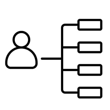 Corporate Team Layout Icon vector