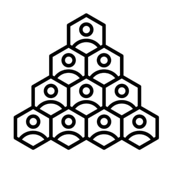Business Org Tree Icon vector