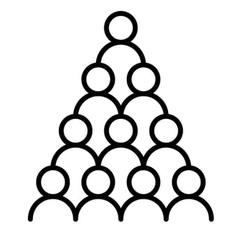 Reporting Line Icon vector