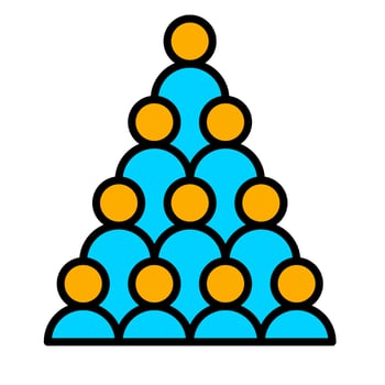 Organization Structure Icon vector