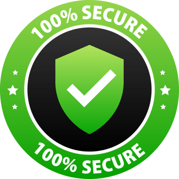 100 percent Secure label Maximum data protection and security png