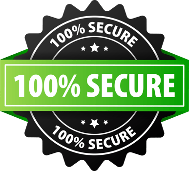 100 percent Secure label Maximum data protection and security png