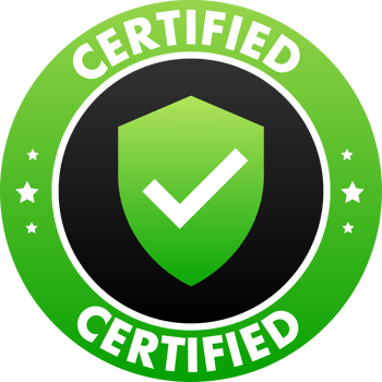 Certified Label, Official confirmation of quality and compliance with standards png