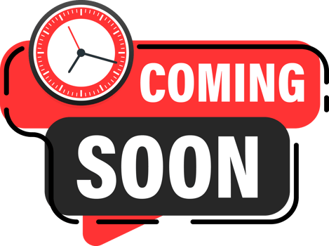 Modern red and black graphic with a clock, ideal for png