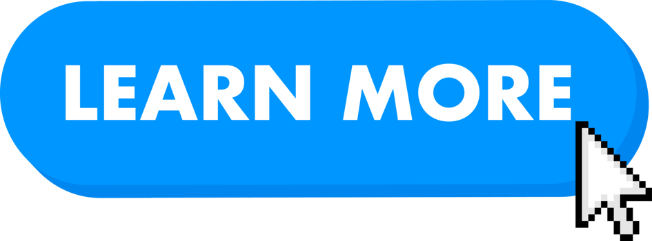 Set of Learn more button. Hand pointer clicking. Learn more web buttons png