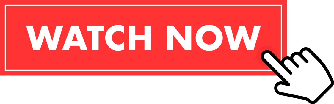 Set of Watch now button. Hand pointer clicking. Watch now web buttons png