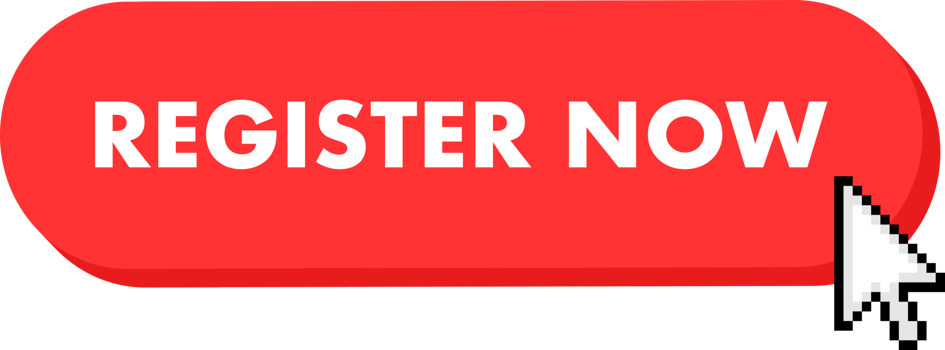 Set of Register now button. Hand pointer clicking. Register now web buttons png