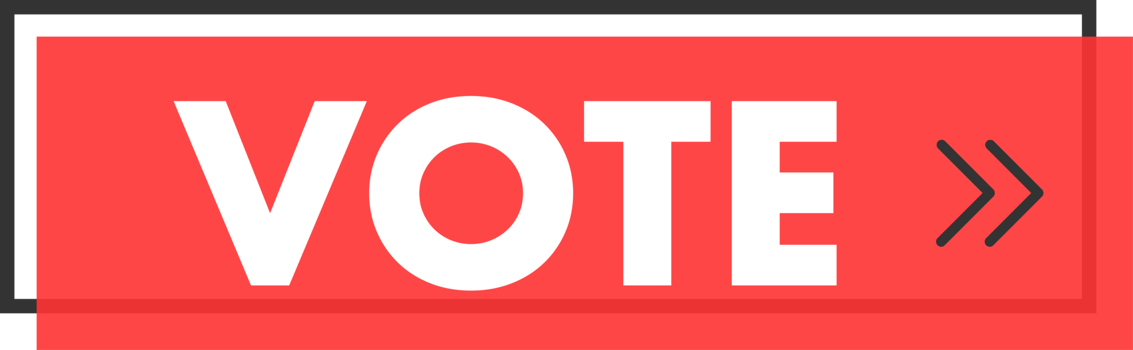 Set of Vote button. Hand pointer clicking. Vote web buttons png