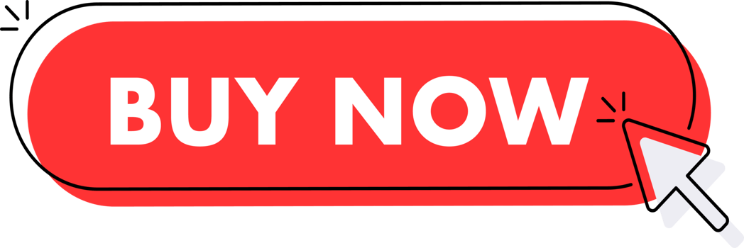 Set of buy now button. Hand pointer clicking. Buy now web buttons png