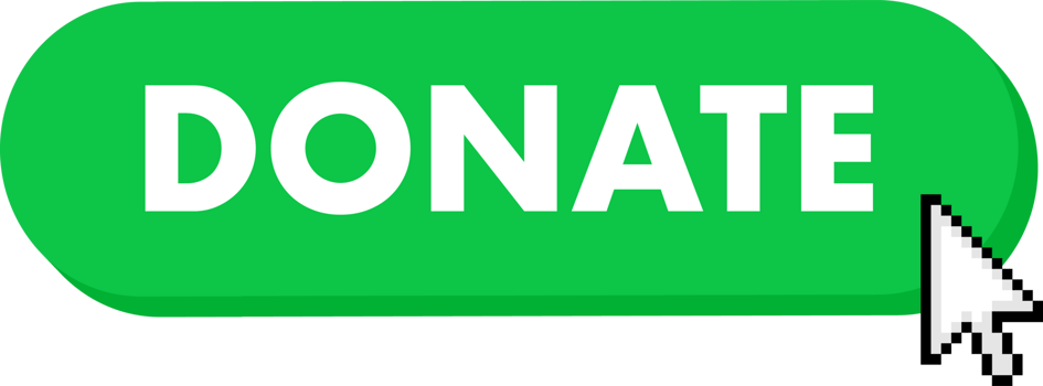 Set of Donate button. Hand pointer clicking. Donate web buttons png