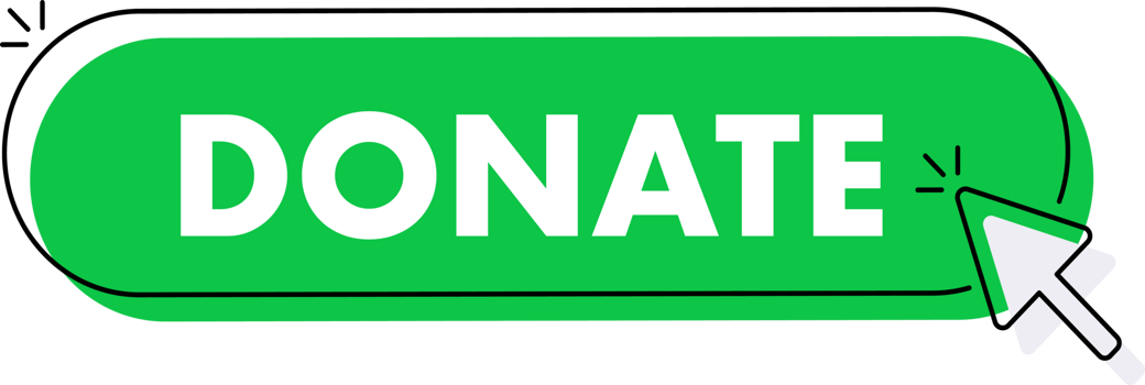 Set of Donate button. Hand pointer clicking. Donate web buttons png
