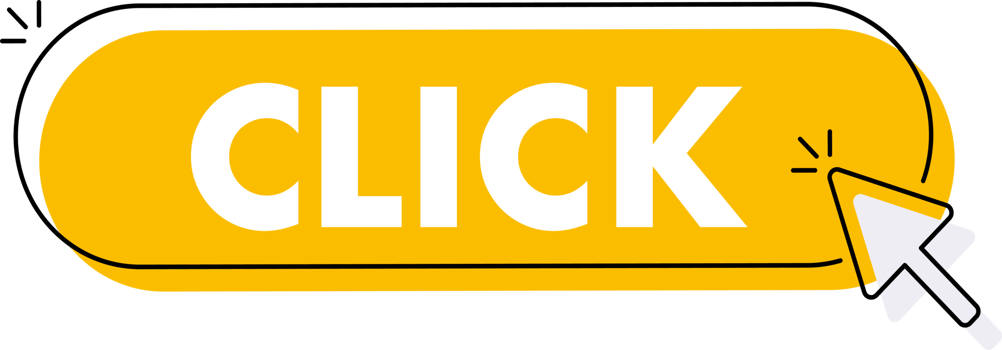 Set of Click button. Hand pointer clicking. Click web buttons png