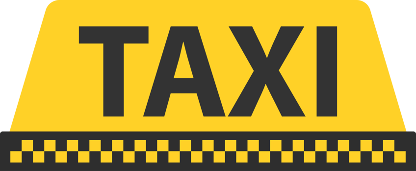 Set Taxi map pointer, Car and Car Roof Sign. Taxi service png