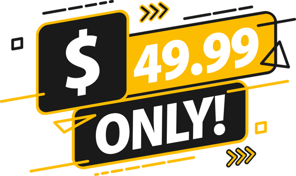 Sale 0.99 1.99 4.99 9.99 49.99 dollars only Offer Badge. Price tag png