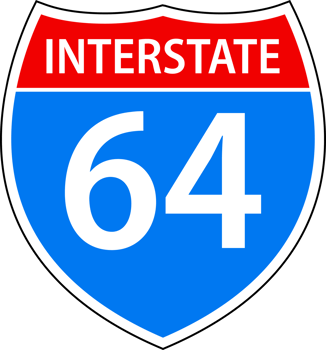 Set Blank American Interstate Highway sign. United States Highway shield png