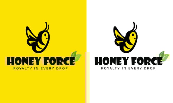 Bee logo, Honey shop logo, nature logo. vector