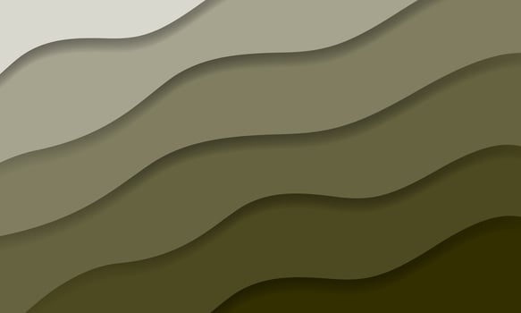 Paper cut art cartoon abstract brown waves. retro soft color. vector