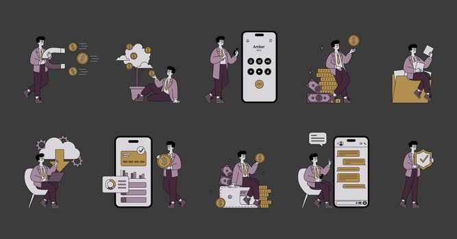 Business Man. Flat Illustration vector