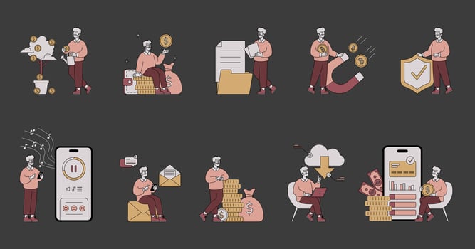 Business People. Flat Illustration vector