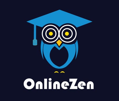 Owl logo, online class logo, education logo. vector